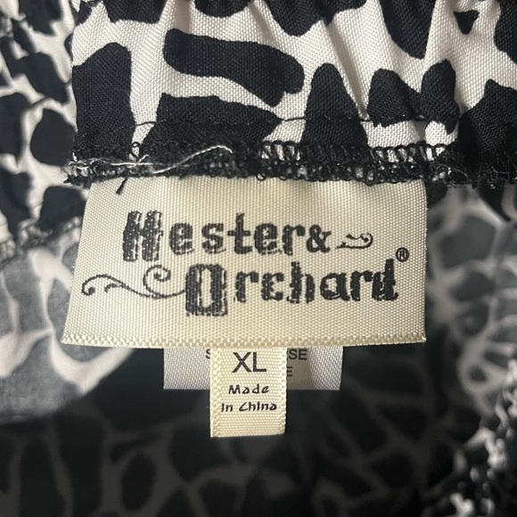 Hester & Orchard Giraffe Animal Print Stretch Waist Wide Leg Pants Size XL - Picture 3 of 5